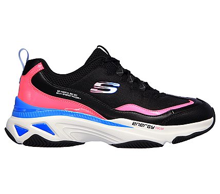 ENERGY RACER-SHE'S ICONIC, BLACK/BLUE/PINK Footwear Right View