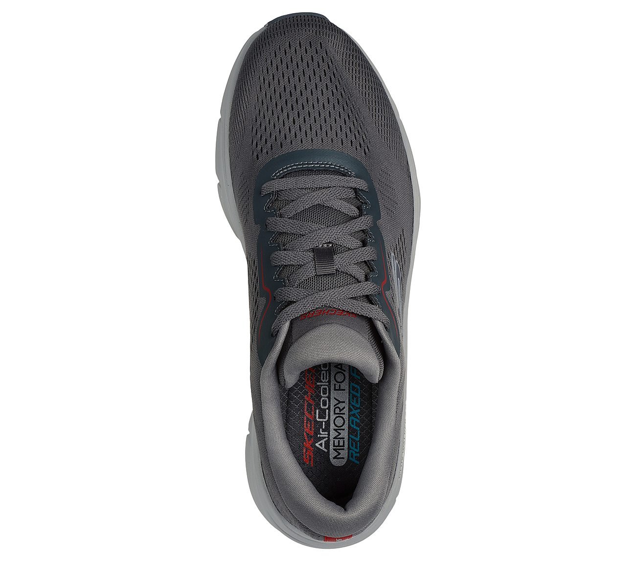 D'LUX WALKER 2.0 - SWAVE, CHARCOAL/RED Footwear Top View