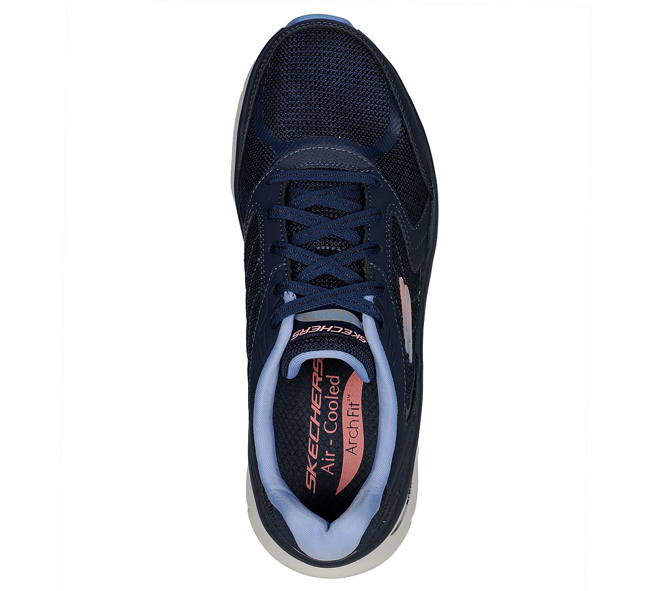 ARCH FIT D'LUX, NAVY/BLUE Footwear Top View