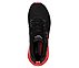SKECH-AIR STRATUS-WIND BREEZE, BLACK/HOT PINK Footwear Top View