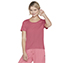 GODRI RESTORATIVE RIB T-SHIRT, RED/BLUE Apparels Lateral View