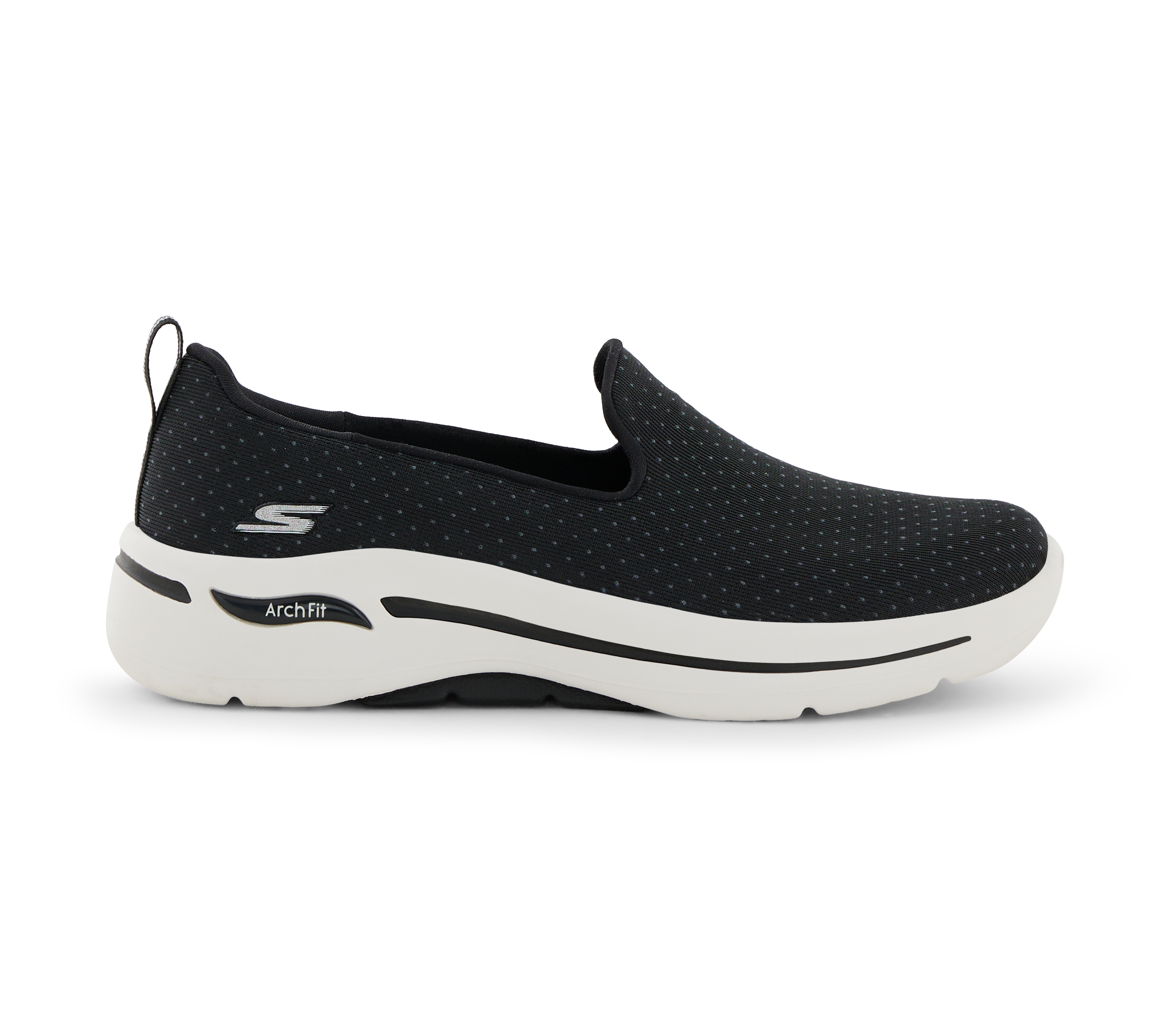 GO WALK ARCH FIT - MORNING ST, BLACK/WHITE Footwear Right View