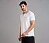 CONTRAST ZIPPER POLO, WHITE