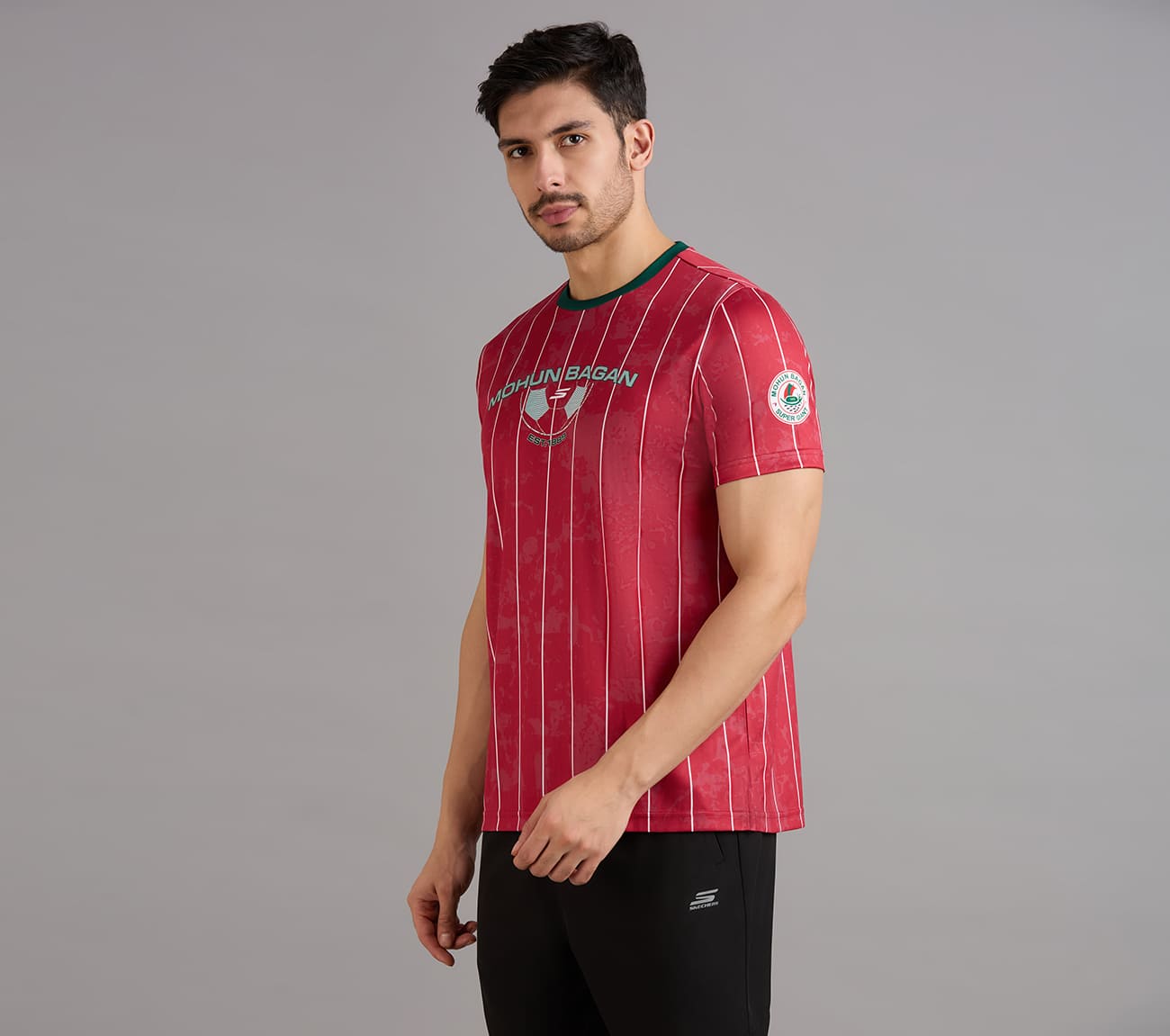 MOHUN BAGAN BRANDED BACK T-SHIRT, RED