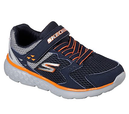 GO RUN 400- PROXO, NAVY/GREY Footwear Lateral View