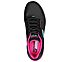GLIDE-STEP FLEX AIR, BLACK/PURPLE Footwear Top View