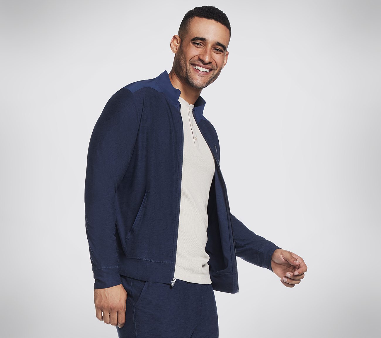 Full Zip Jacket Knit (Asia Spec), NNNAVY