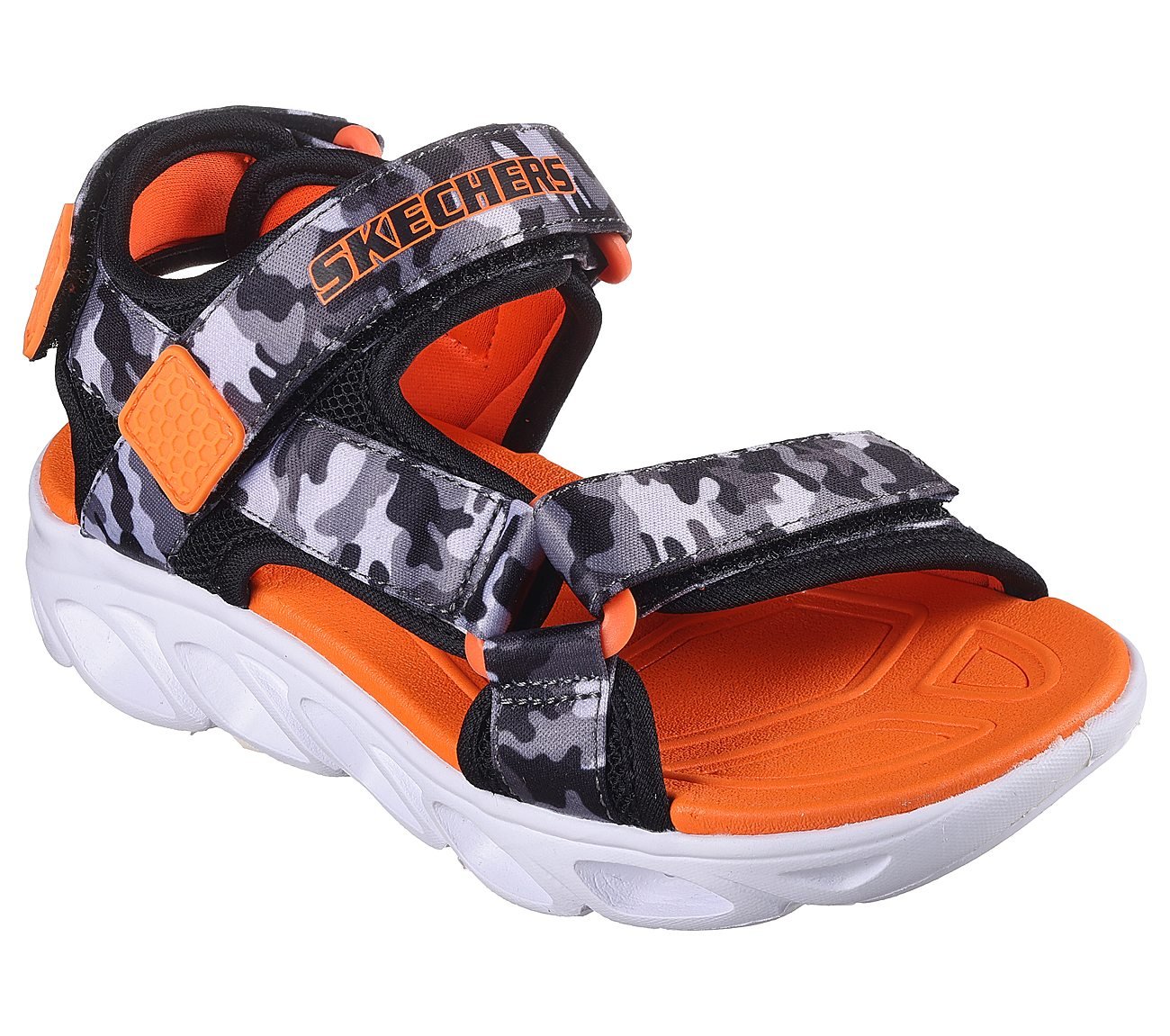 HYPNO-SPLASH - SUN BREAKS, BLACK/GREY/ORANGE Footwear Top View