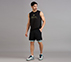 SMOKE EFFECT PICKLEBALL TANK, BLACK