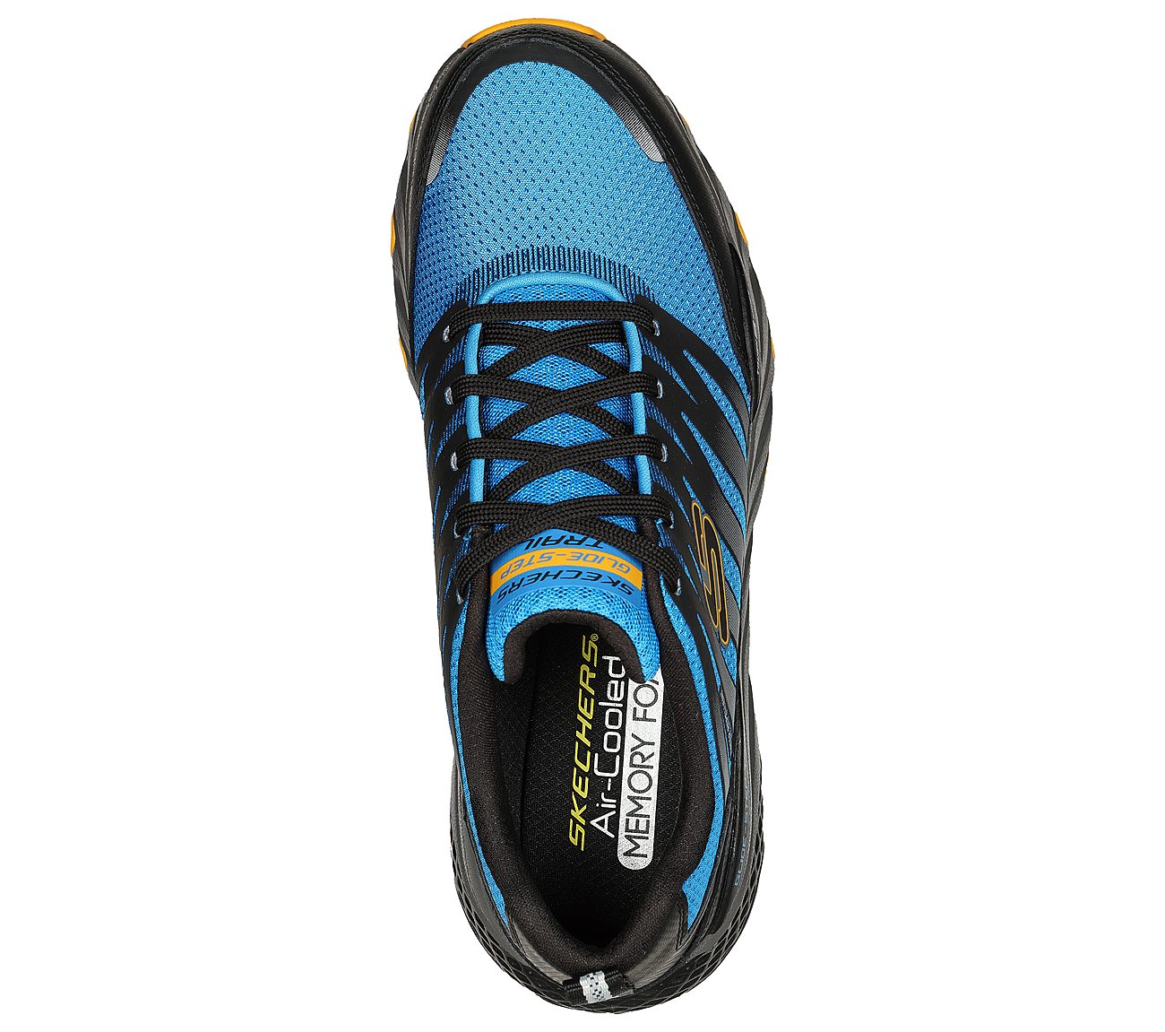 GLIDE-STEP TRAIL, BLUE/BLACK Footwear Top View