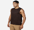 ON THE ROAD MUSCLE TANK, BURGUNDY Apparels Top View
