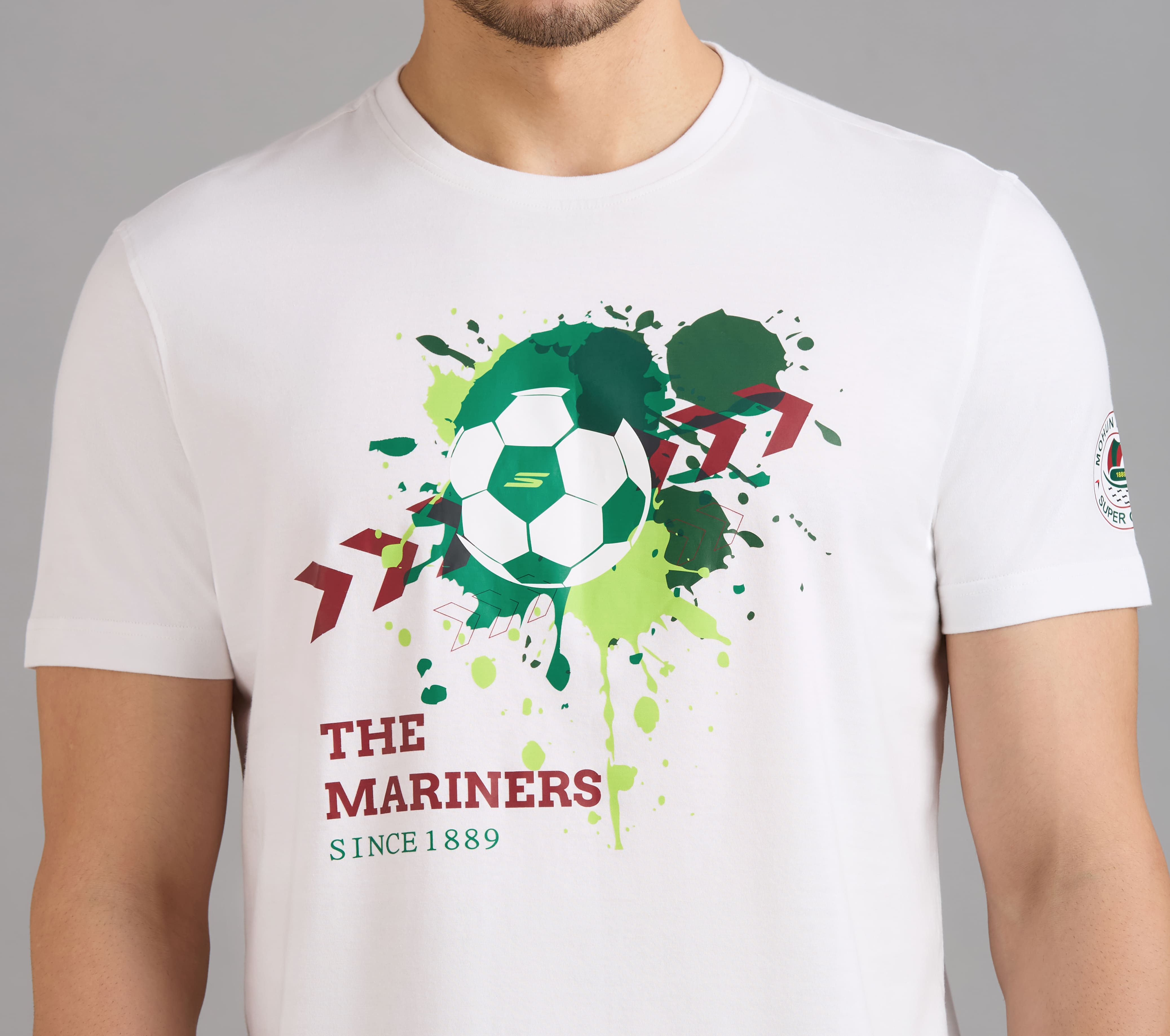 MOHUN BAGAN MARINERS T-SHIRT, WHITE