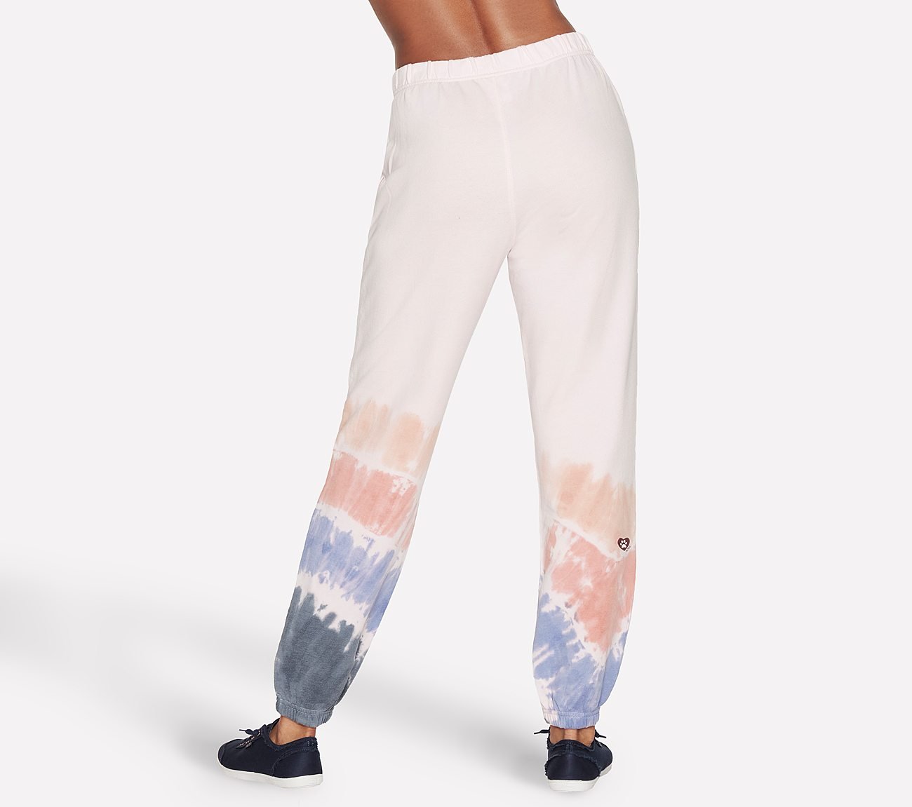 BOBS CRESCENT TIE DYE JOGGER, PINK Apparels Top View