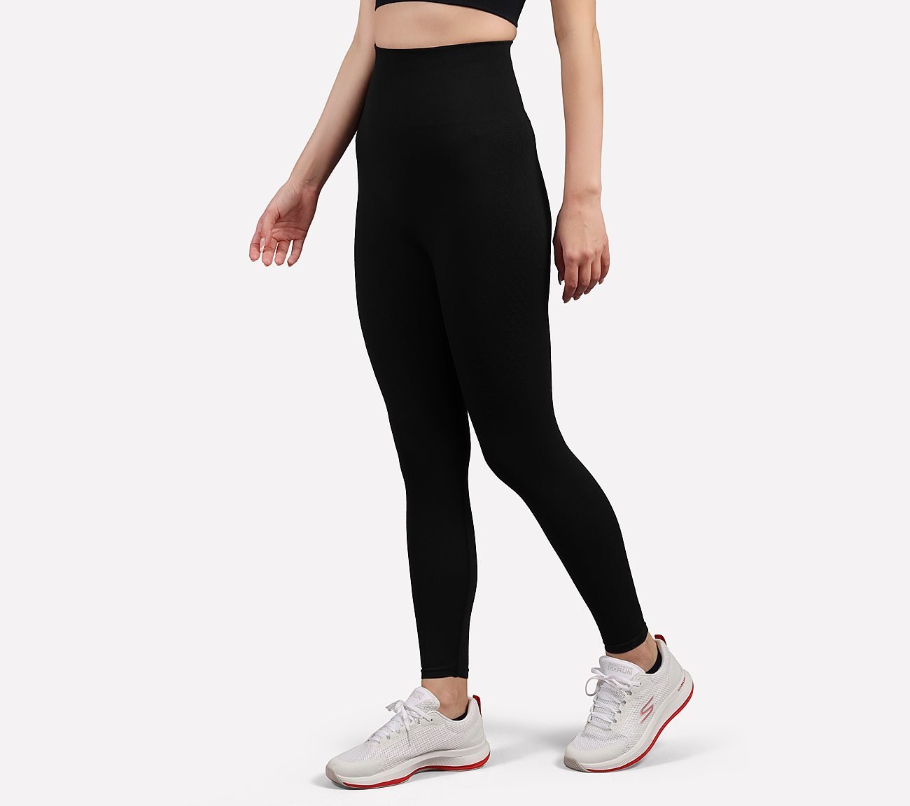 POWER MESH PANELLED LEGGING, BLACK
