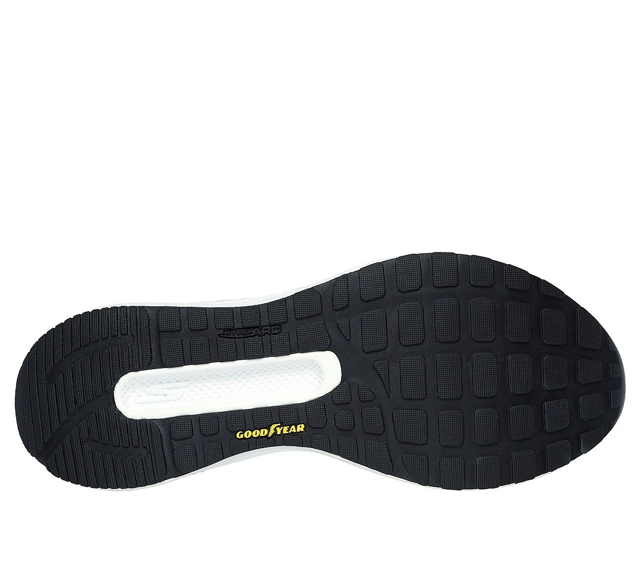 GO RUN PERSISTENCE, BLACK/WHITE Footwear Bottom View