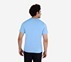 SS JACQUARD PATTERN T-SHIRT, GUNMETAL TURQUOISE