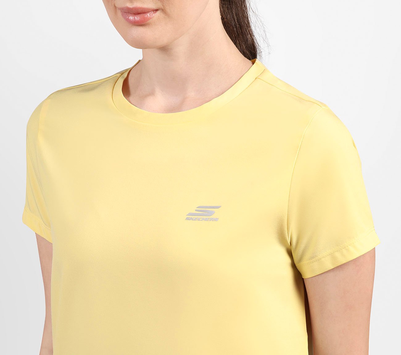 PERFORMANCE BOXY FIT T SHIRT, NATURAL/YELLOW Apparels Right View