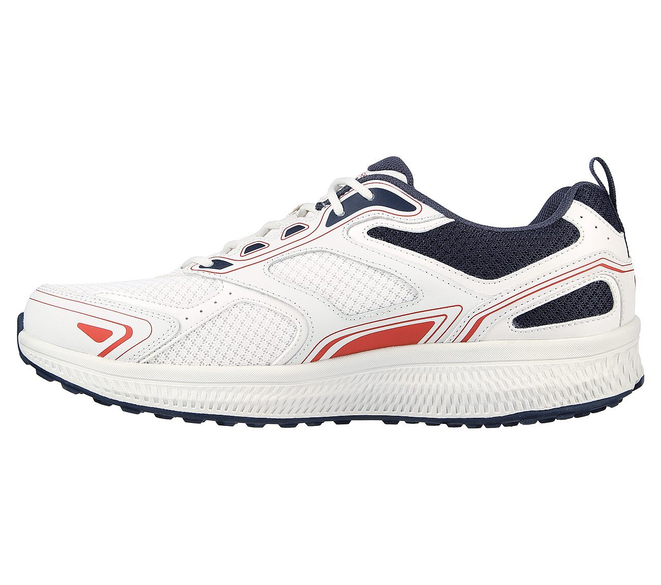 GO RUN CONSISTENT - VESTIGE, WHITE/NAVY/RED Footwear Left View