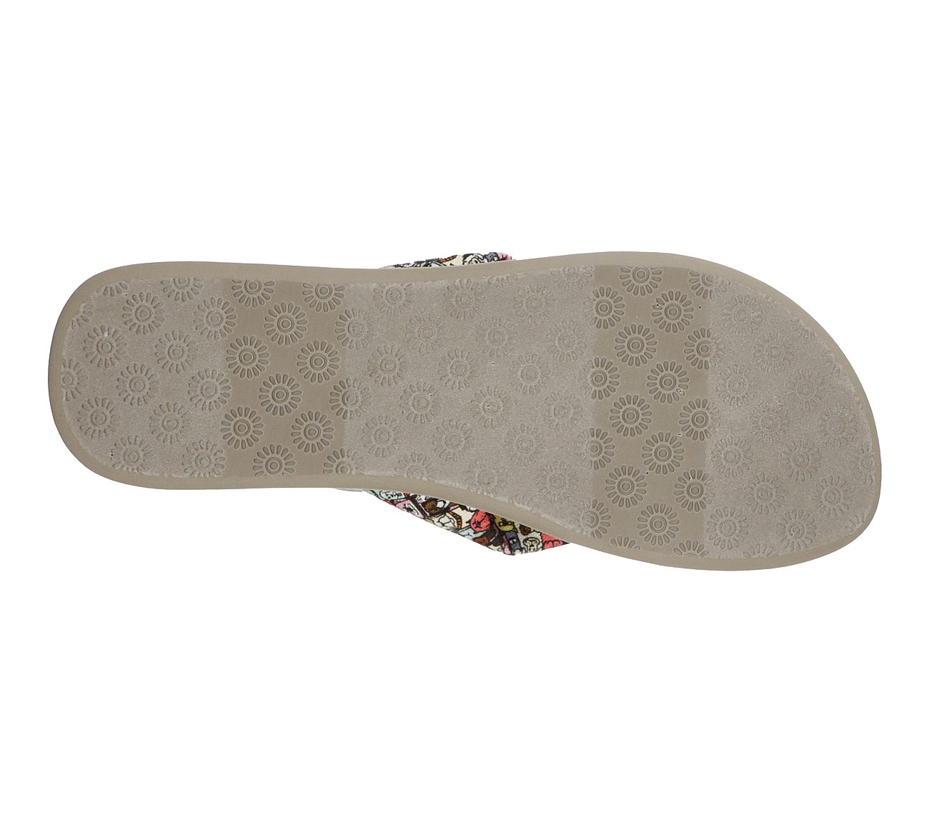 BOBS SUNSET - ENDLESS BEACH, TAUPE/MULTI Footwear Bottom View