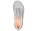 D'LUX COMFORT - BLISS GALORE, GREY/CORAL Footwear Top View