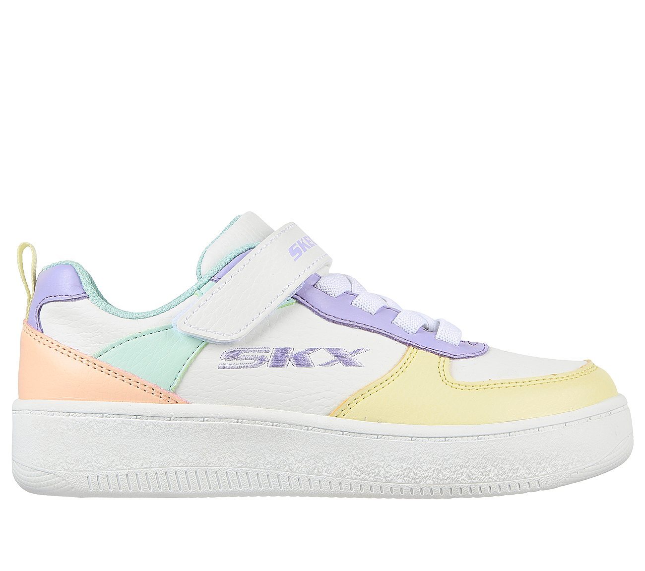 SPORT COURT 92, WHITE/MULTI Footwear Lateral View