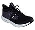 GO RUN 7 -, BLACK/PURPLE Footwear Lateral View