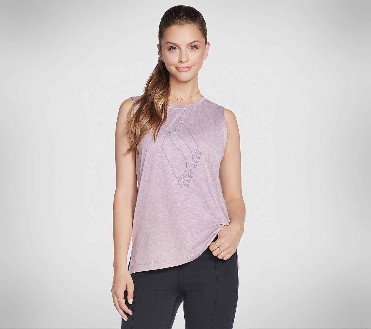 ON THE GO TANK, PURPLE/LAVENDER Apparels Lateral View