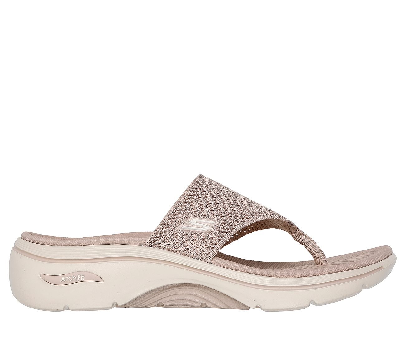 GO WALK ARCH FIT 2, TAUPE Footwear Lateral View