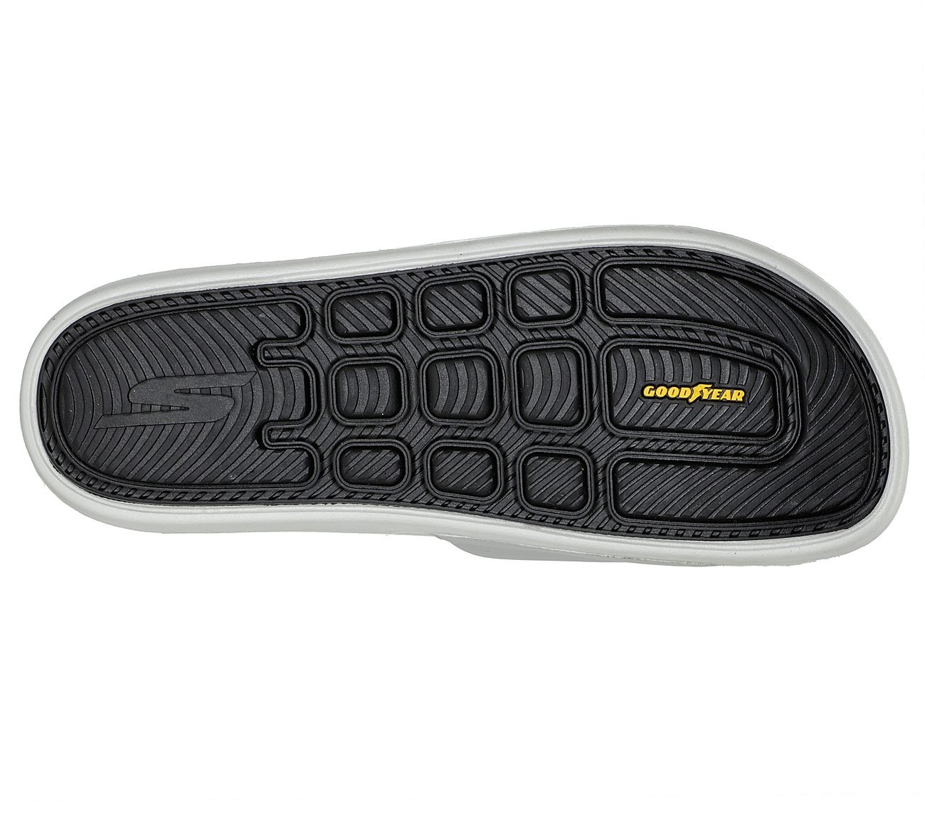 HYPER SLIDE - RELIANCE, GGREY/BLACK Footwear Bottom View