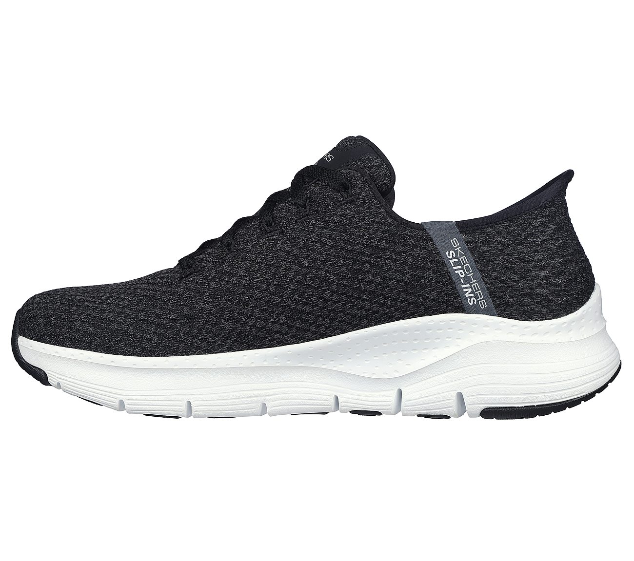 Skechers Slip-Ins: Arch Fit - New Verse, BLACK/WHITE Footwear Left View