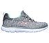 SUMMITS - QUICK GETAWAY, GREY/MINT Footwear Lateral View