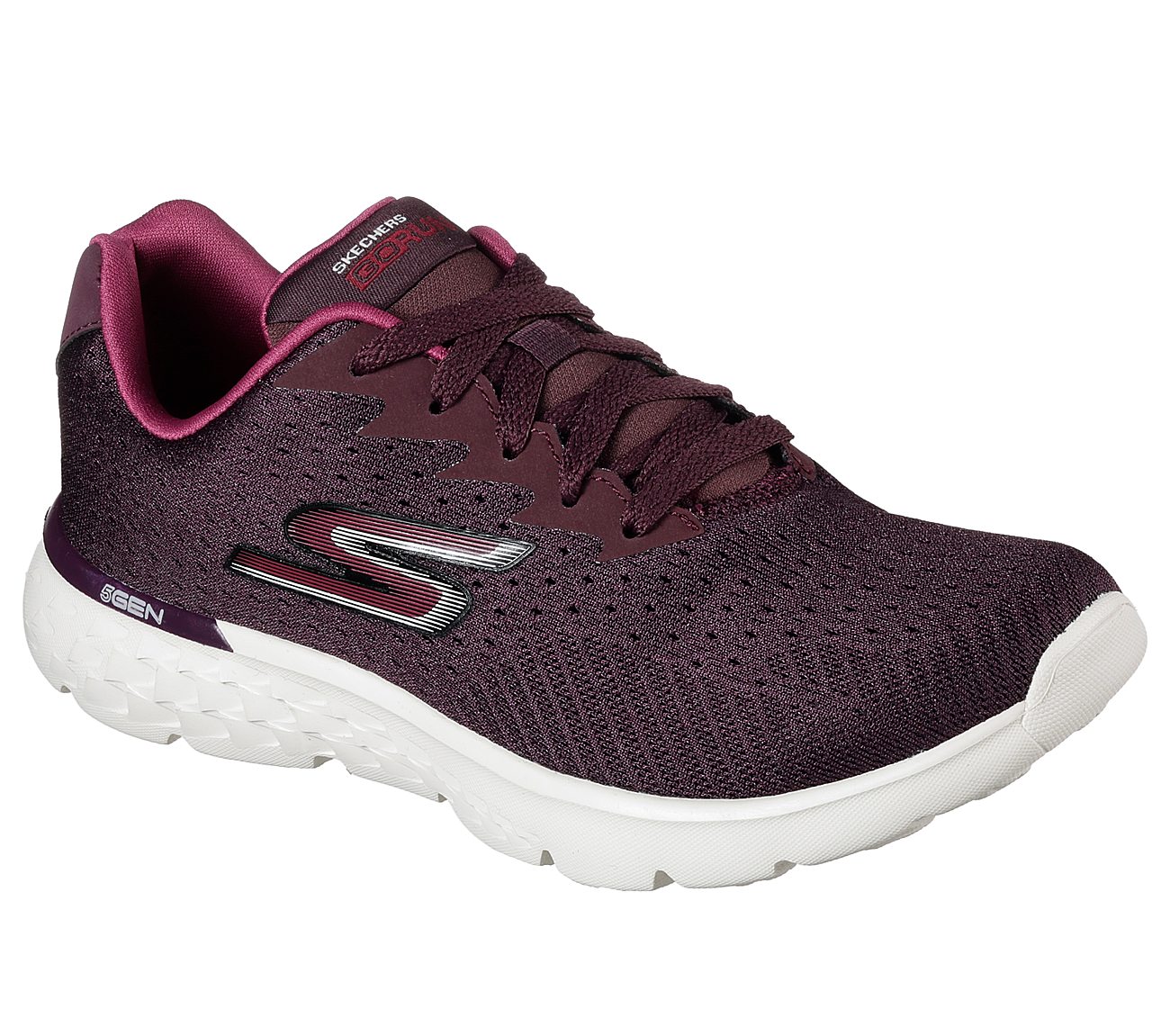 GO RUN 400 - SOLE, BBURGUNDY Footwear Lateral View