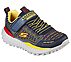 SKECHERS MONSTER-TRONIKO, NAVY/YELLOW Footwear Lateral View