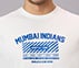 MUMBAI INDIANS DISTRESSED GRAPHIC TEE, WHITE