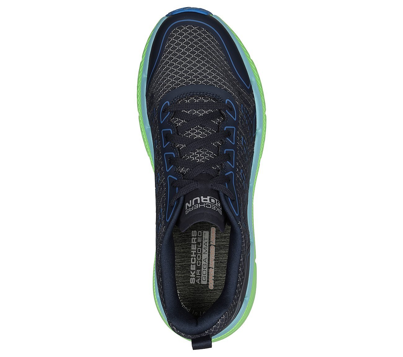 MAX CUSHIONING PREMIER 2, NAVY/MULTI Footwear Top View