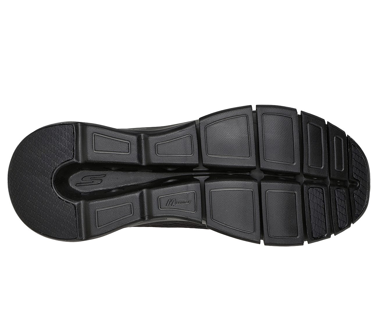 GO RUN GLIDE-STEP FLEX, BBLACK Footwear Bottom View