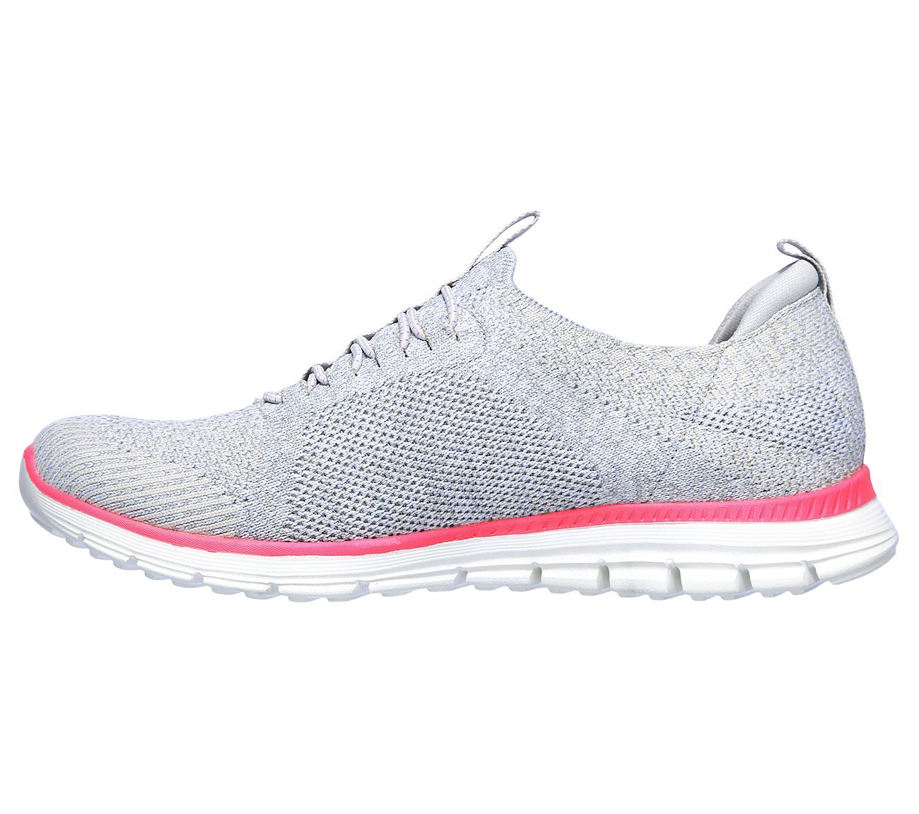 LUMINATE - SHE'S MAGNIFICENT, LIGHT GREY/HOT PINK Footwear Left View
