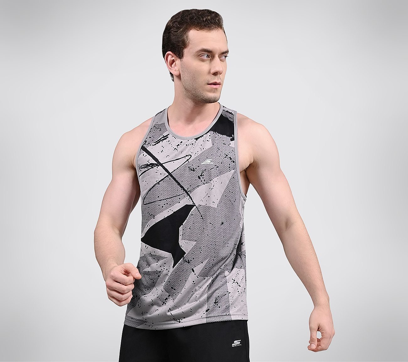 FIRFLY AOP TANK, WHITE/GREY/BLUE Apparels Right View