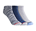 3PK MENS FLAT KNIT NO SHOW, BLUE/GREY Accessories Lateral View