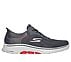 GO WALK 7, CHARCOAL/RED Footwear Lateral View