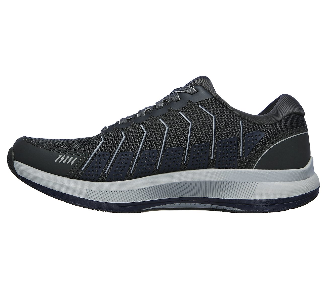 GO RUN PULSE-ALANINE, CHARCOAL/NAVY Footwear Left View