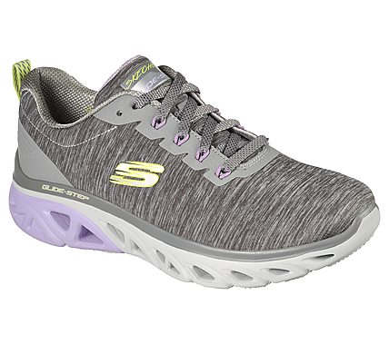 GLIDE-STEP SPORT-NEXT LEVEL, GREY/LAVENDER Footwear Lateral View