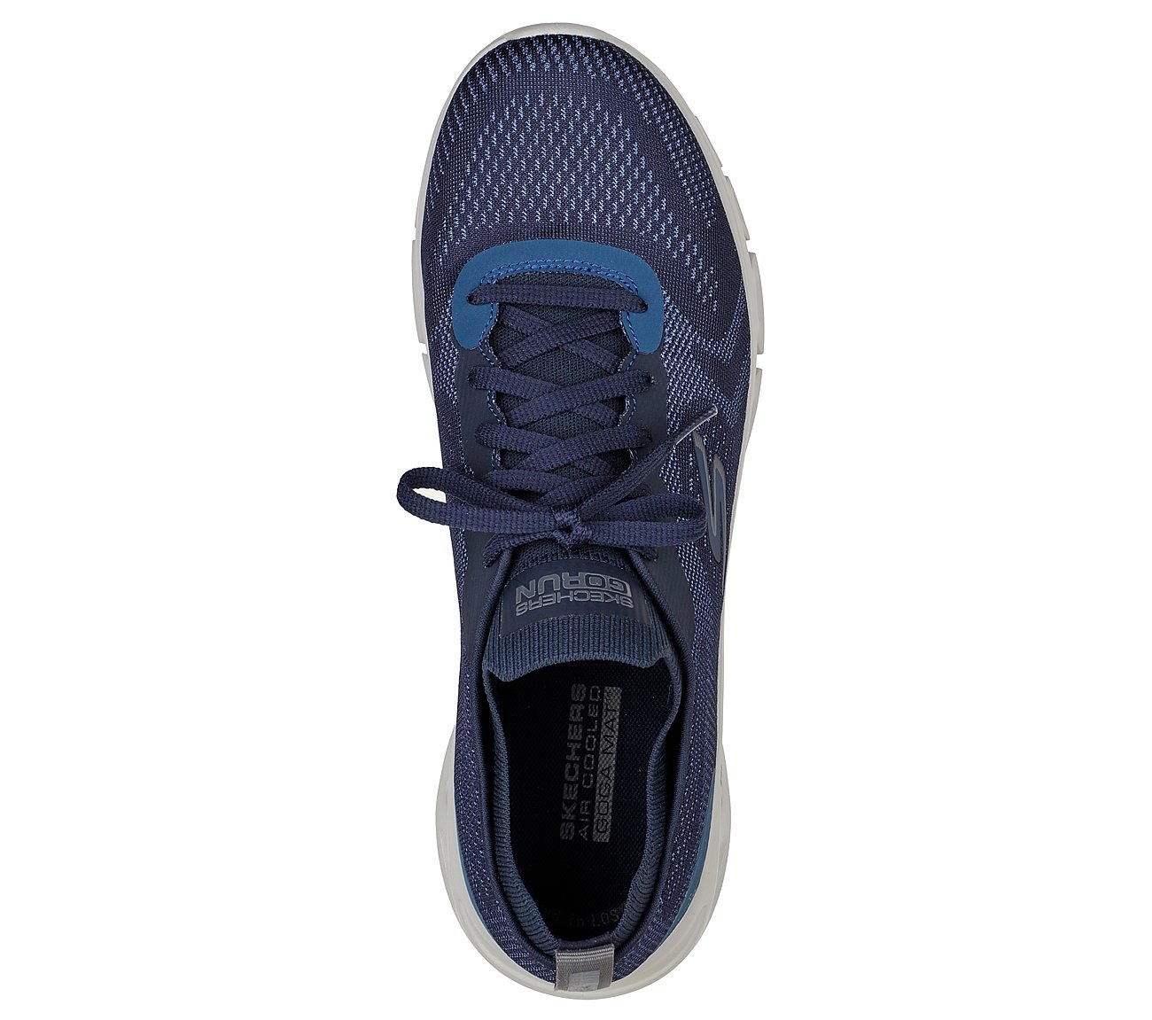 GO RUN GLIDE-STEP FLEX-RADAR, NNNAVY Footwear Top View