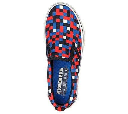 STREET FAME, RED/BLUE Footwear Top View