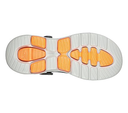 GO WALK 5-ASTONISHED, CHARCOAL/ORANGE Footwear Bottom View