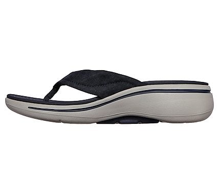 GO WALK ARCH FIT SANDAL - AST, NAVY/GREY Footwear Left View