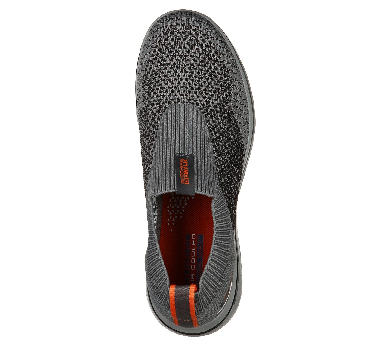 GO WALK 5-MERRITT, CHARCOAL/ORANGE Footwear Top View