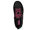 GO WALK FLEX, BLACK/HOT PINK Footwear Top View