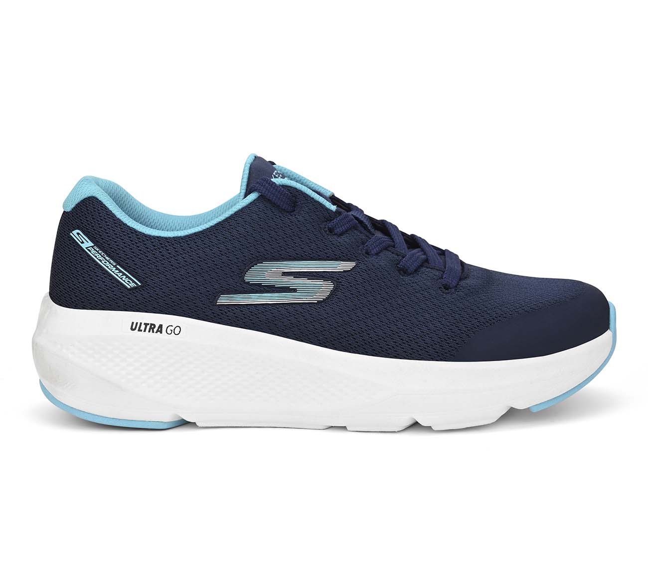 GO RUN ELEVATE, NAVY / AQUA