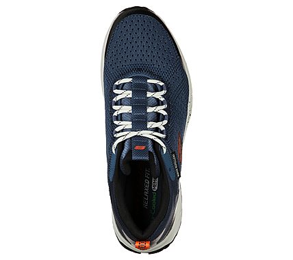 EQUALIZER 4.0 TRAIL - KRYLOS, BLUE/ORANGE Footwear Top View